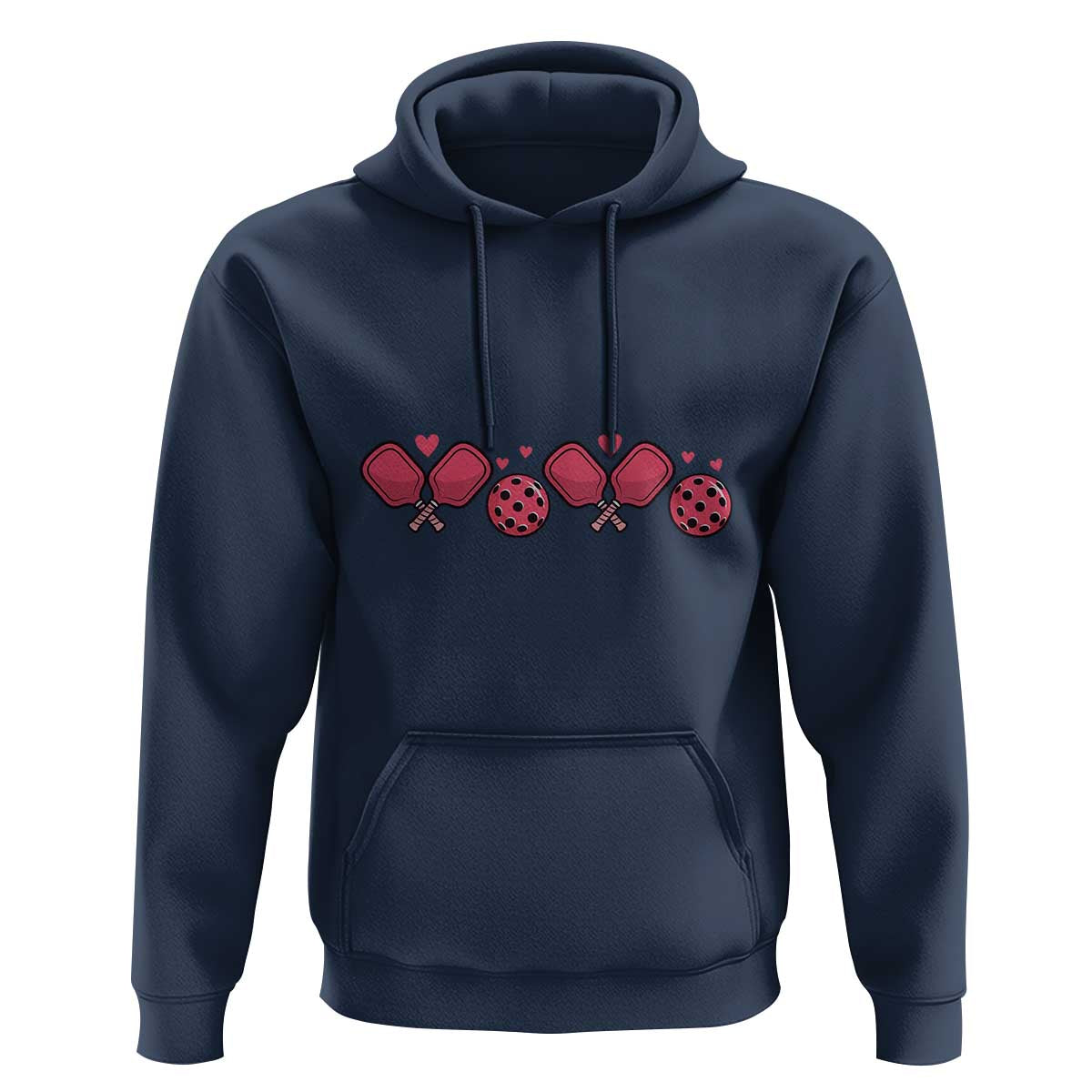 Funny Valentine's Day Xoxo Pink Pickleball Hoodie