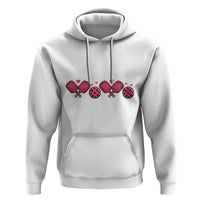 Funny Valentine's Day Xoxo Pink Pickleball Hoodie