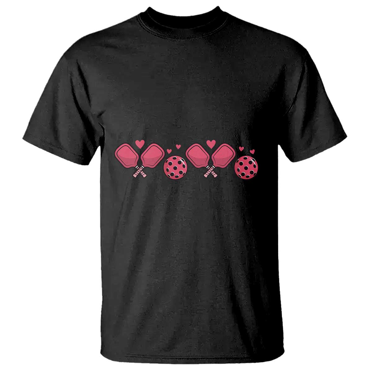 Funny Valentine's Day Xoxo Pink Pickleball T Shirt