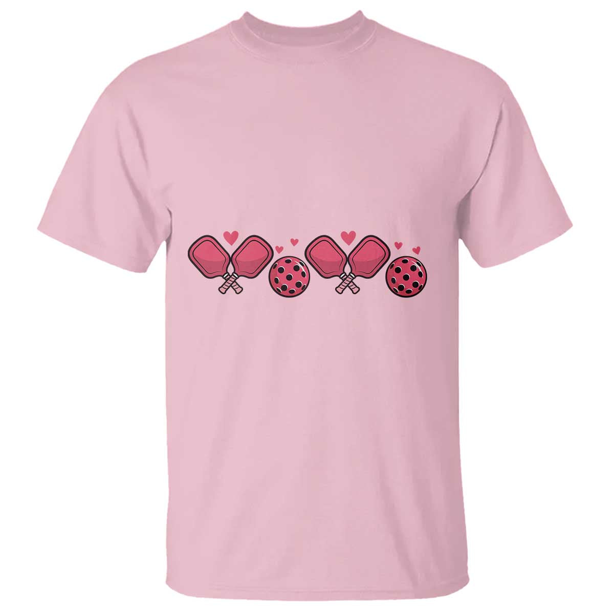 Funny Valentine's Day Xoxo Pink Pickleball T Shirt
