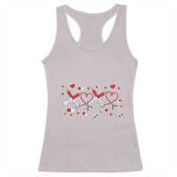 Funny Valentine's Day Nurse Doctor Racerback Tank Top Heart Stethoscope