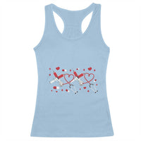 Funny Valentine's Day Nurse Doctor Racerback Tank Top Heart Stethoscope