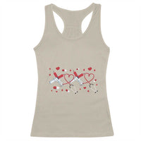 Funny Valentine's Day Nurse Doctor Racerback Tank Top Heart Stethoscope