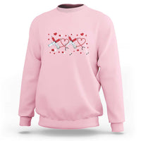 Funny Valentine's Day Nurse Doctor Sweatshirt Heart Stethoscope