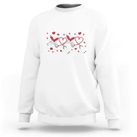 Funny Valentine's Day Nurse Doctor Sweatshirt Heart Stethoscope