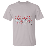 Funny Valentine's Day Nurse Doctor T Shirt Heart Stethoscope