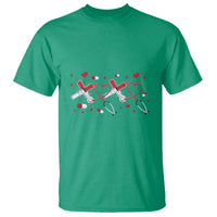 Funny Valentine's Day Nurse Doctor T Shirt Heart Stethoscope
