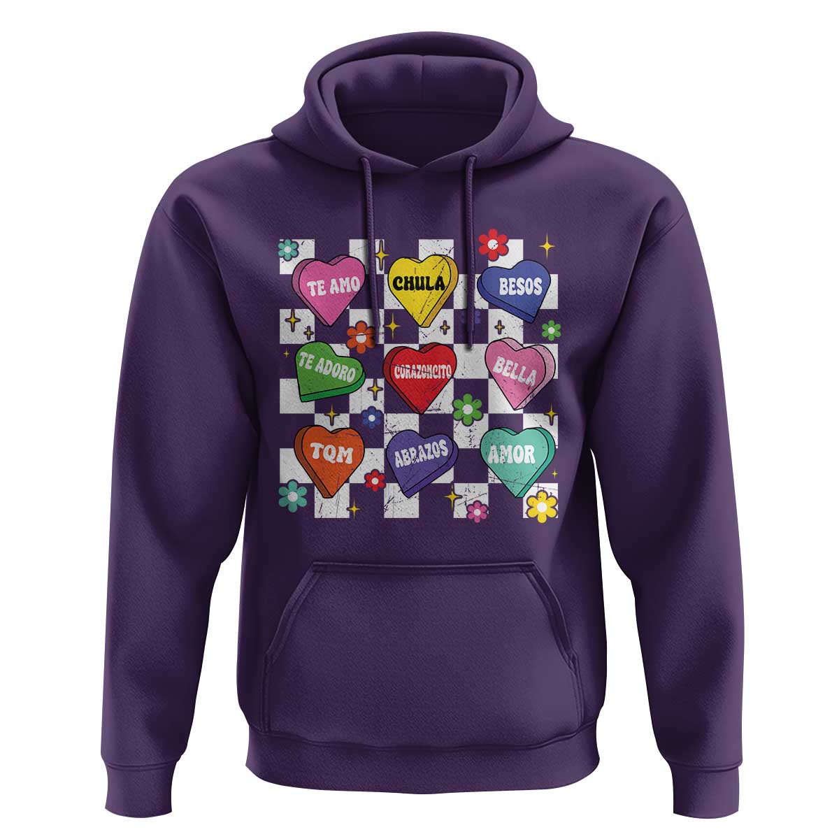 Funny Spanish Candy Heart Valentine's Day Hoodie