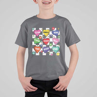 Funny Spanish Candy Heart Valentine's Day T Shirt For Kid