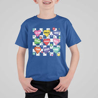 Funny Spanish Candy Heart Valentine's Day T Shirt For Kid