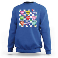 Funny Spanish Candy Heart Valentine's Day Sweatshirt