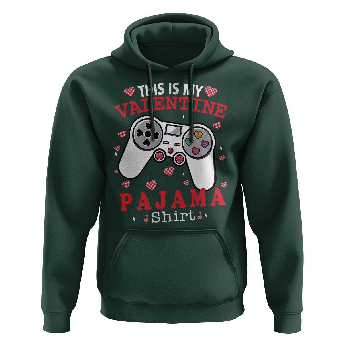Funny Valentine's Day Gaming Hoodie This Is My Valentine Pajama Shirt Game Console