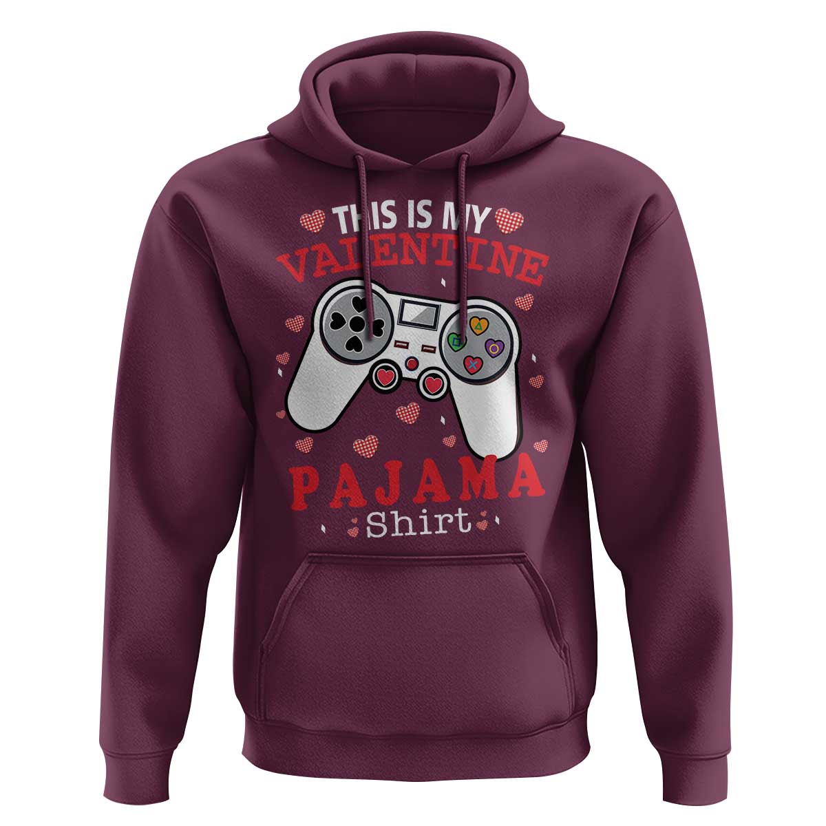Funny Valentine's Day Gaming Hoodie This Is My Valentine Pajama Shirt Game Console