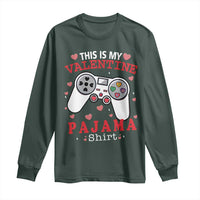 Funny Valentine's Day Gaming Long Sleeve Shirt This Is My Valentine Pajama Shirt Game Console