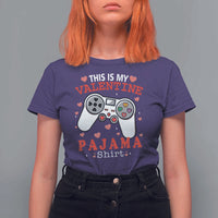 Funny Valentine's Day Gaming T Shirt For Women This Is My Valentine Pajama Shirt Game Console