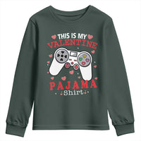 Funny Valentine's Day Gaming Youth Sweatshirt This Is My Valentine Pajama Shirt Game Console