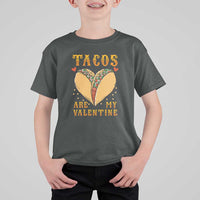 Funny Tacos Are My Valentine T Shirt For Kid Valentine's Day Mexican Food