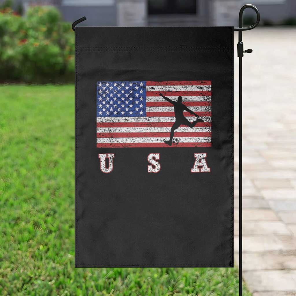 Patriotic Soccer Garden Flag USA American Flag Team - Wonder Print Shop
