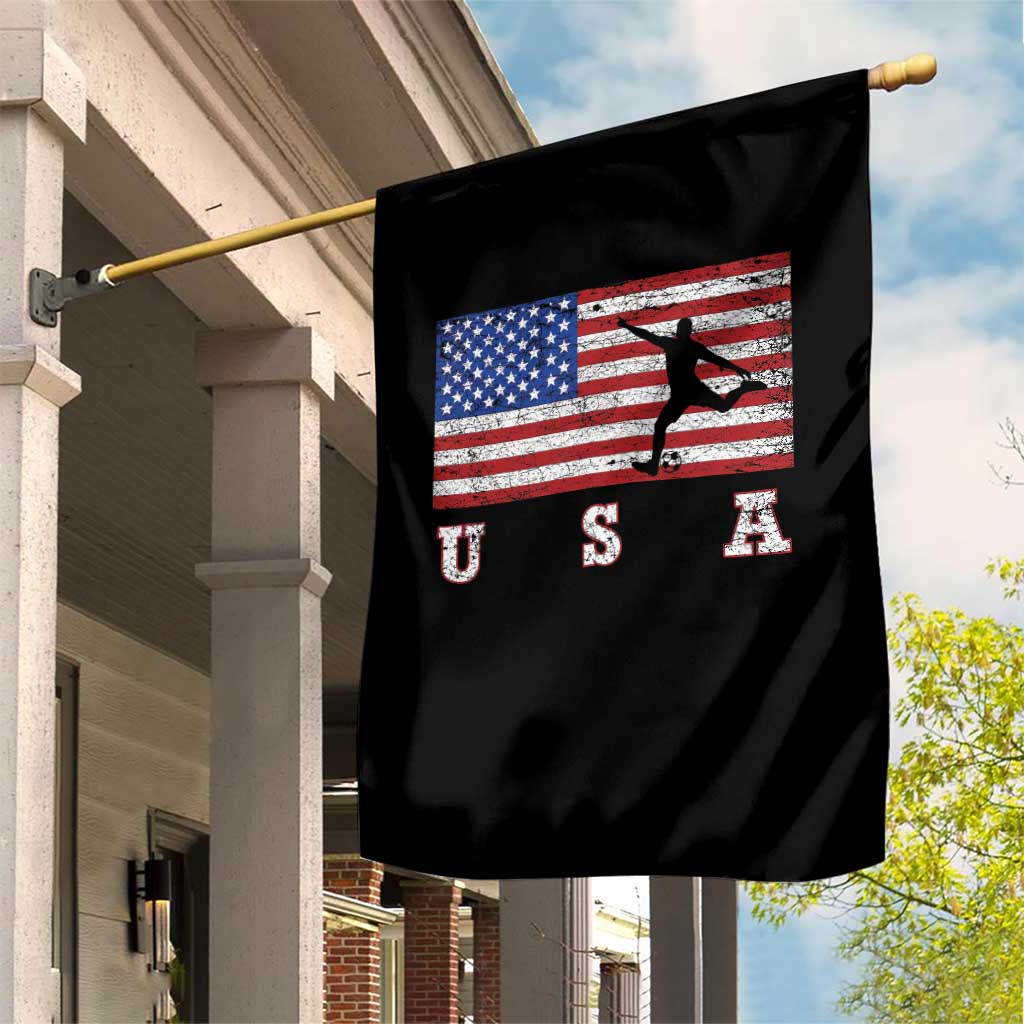 Patriotic Soccer Garden Flag USA American Flag Team - Wonder Print Shop