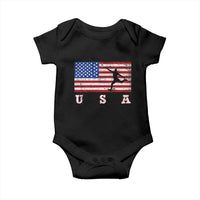 Patriotic Soccer Baby Onesie USA American Flag Team - Wonder Print Shop
