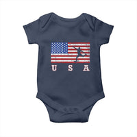 Patriotic Soccer Baby Onesie USA American Flag Team - Wonder Print Shop