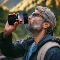 Patriotic Soccer 4 in 1 Can Cooler Tumbler USA American Flag Team - Wonder Print Shop