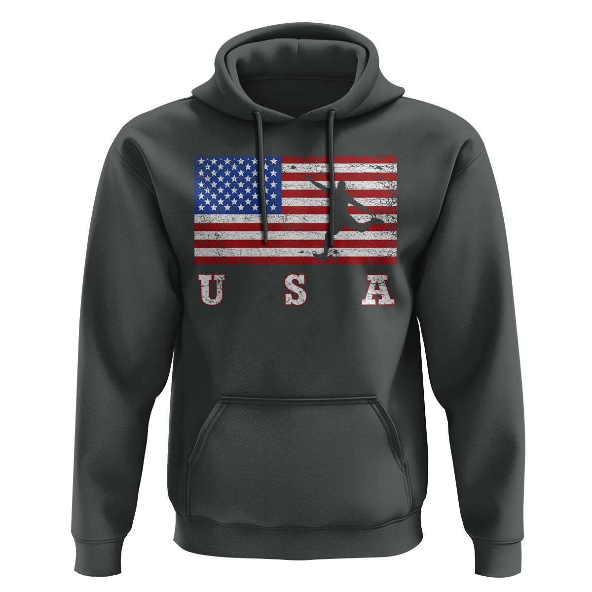 Patriotic Soccer Hoodie USA American Flag Team - Wonder Print Shop