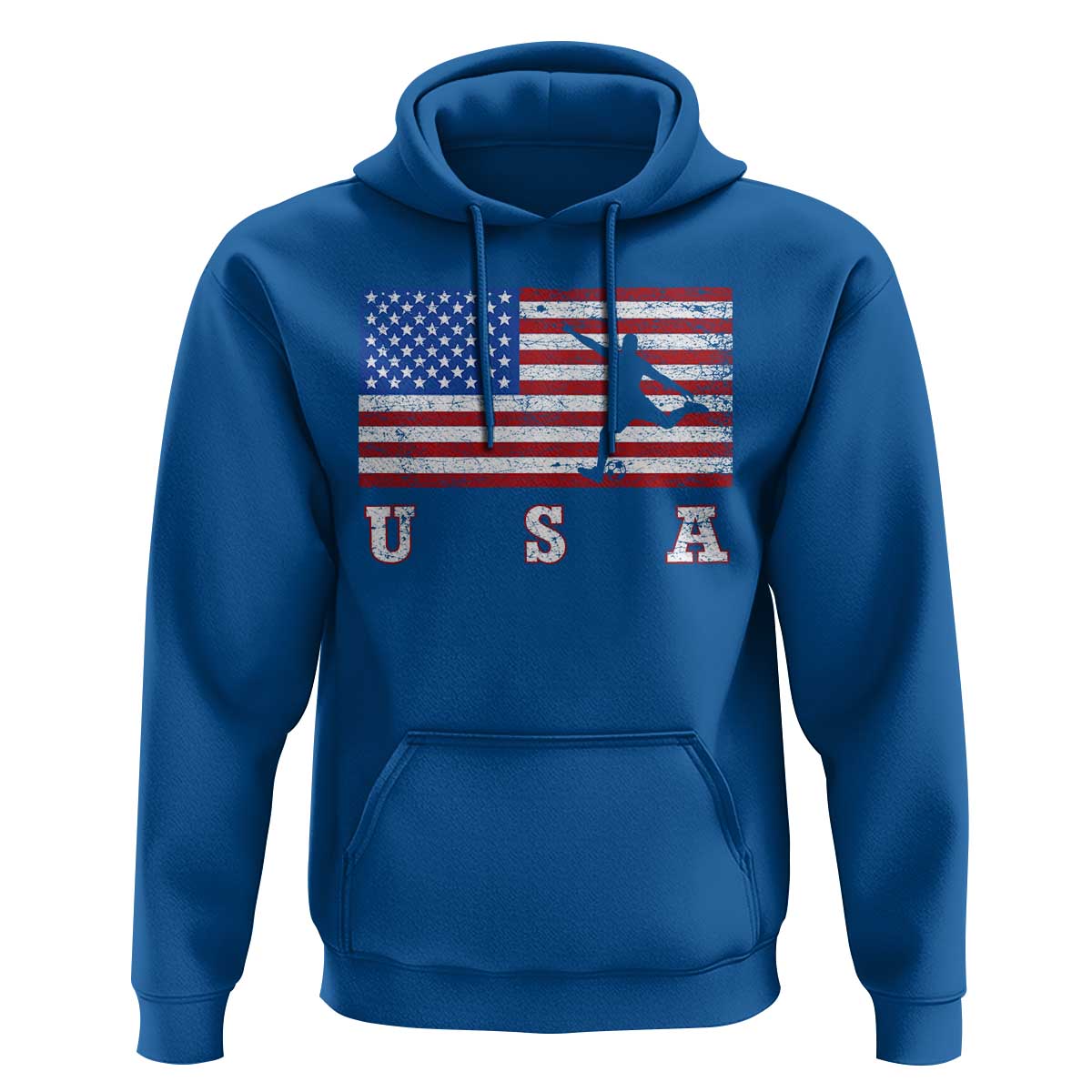 Patriotic Soccer Hoodie USA American Flag Team - Wonder Print Shop