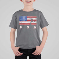 Patriotic Soccer T Shirt For Kid USA American Flag Team - Wonder Print Shop