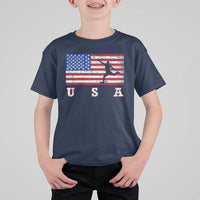 Patriotic Soccer T Shirt For Kid USA American Flag Team - Wonder Print Shop