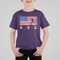 Patriotic Soccer T Shirt For Kid USA American Flag Team - Wonder Print Shop