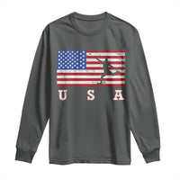 Patriotic Soccer Long Sleeve Shirt USA American Flag Team - Wonder Print Shop