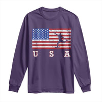 Patriotic Soccer Long Sleeve Shirt USA American Flag Team - Wonder Print Shop
