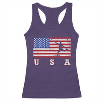Patriotic Soccer Racerback Tank Top USA American Flag Team - Wonder Print Shop