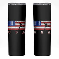 Patriotic Soccer Skinny Tumbler USA American Flag Team - Wonder Print Shop