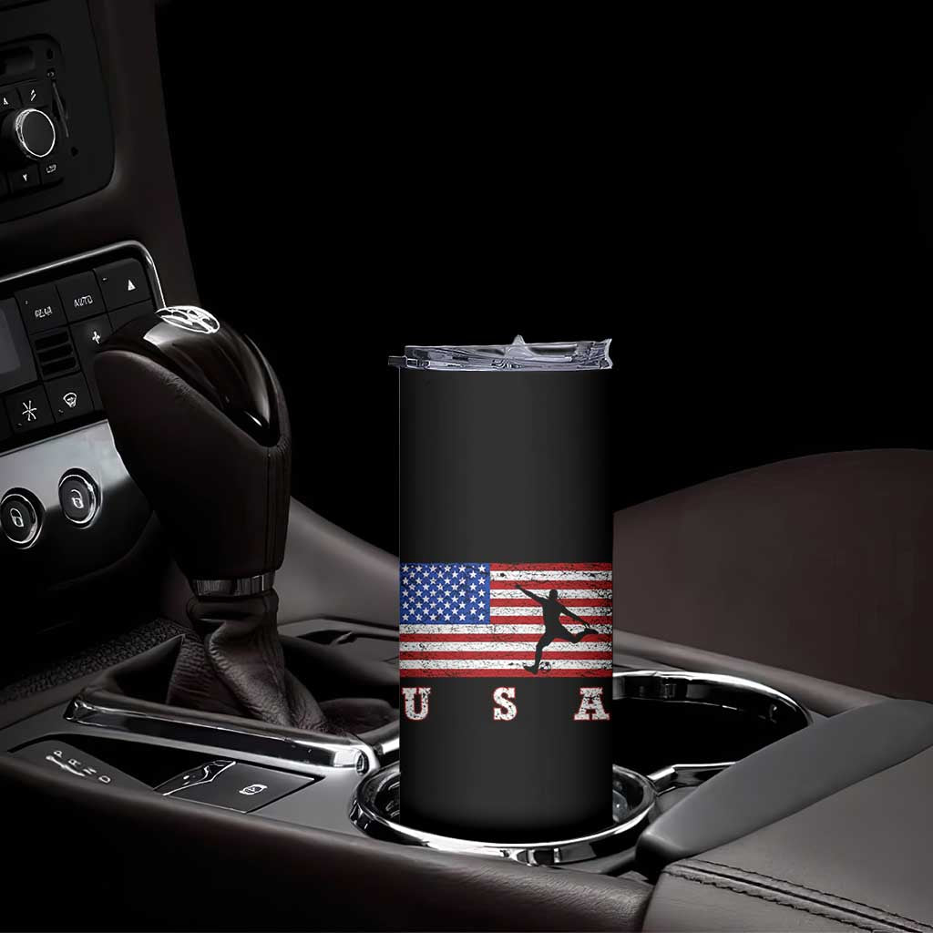 Patriotic Soccer Skinny Tumbler USA American Flag Team - Wonder Print Shop