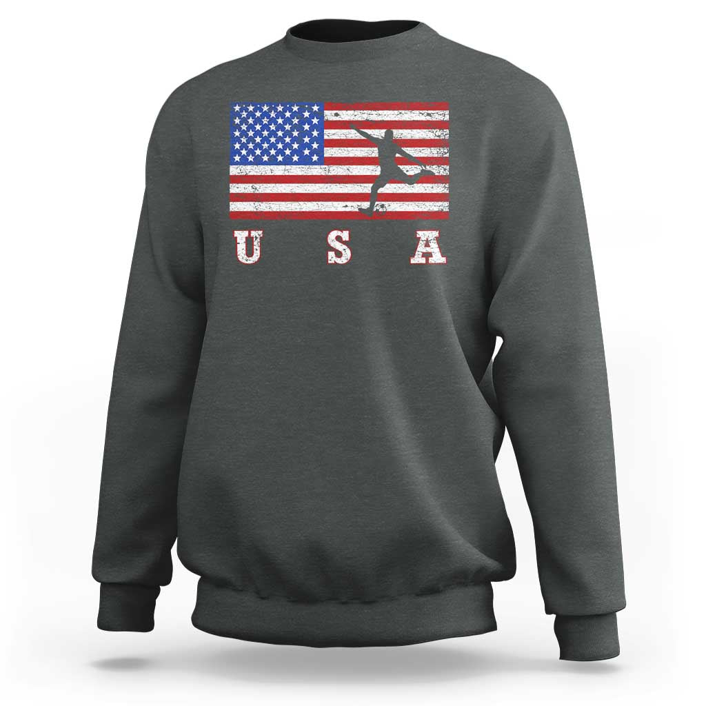 Patriotic Soccer Sweatshirt USA American Flag Team - Wonder Print Shop