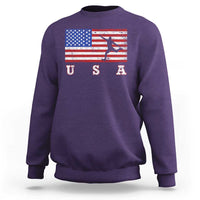 Patriotic Soccer Sweatshirt USA American Flag Team - Wonder Print Shop