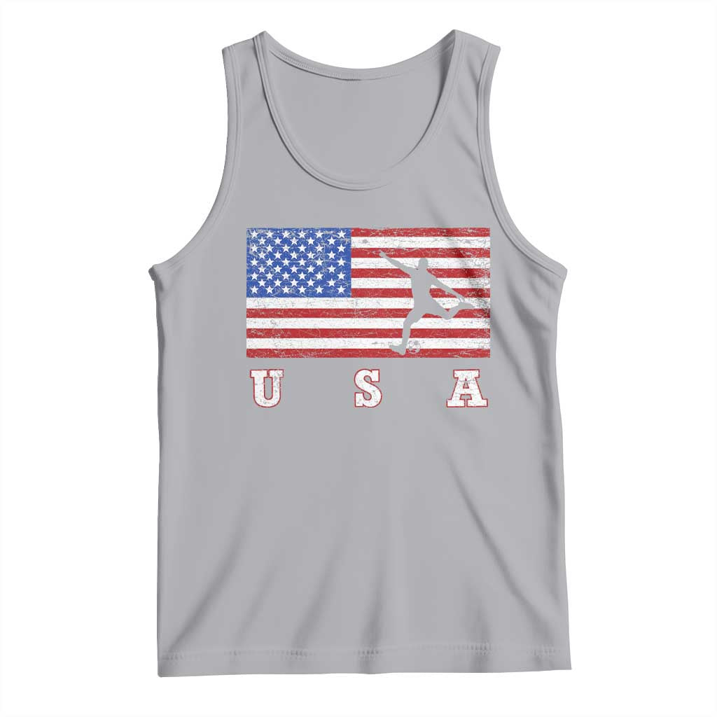 Patriotic Soccer Tank Top USA American Flag Team - Wonder Print Shop