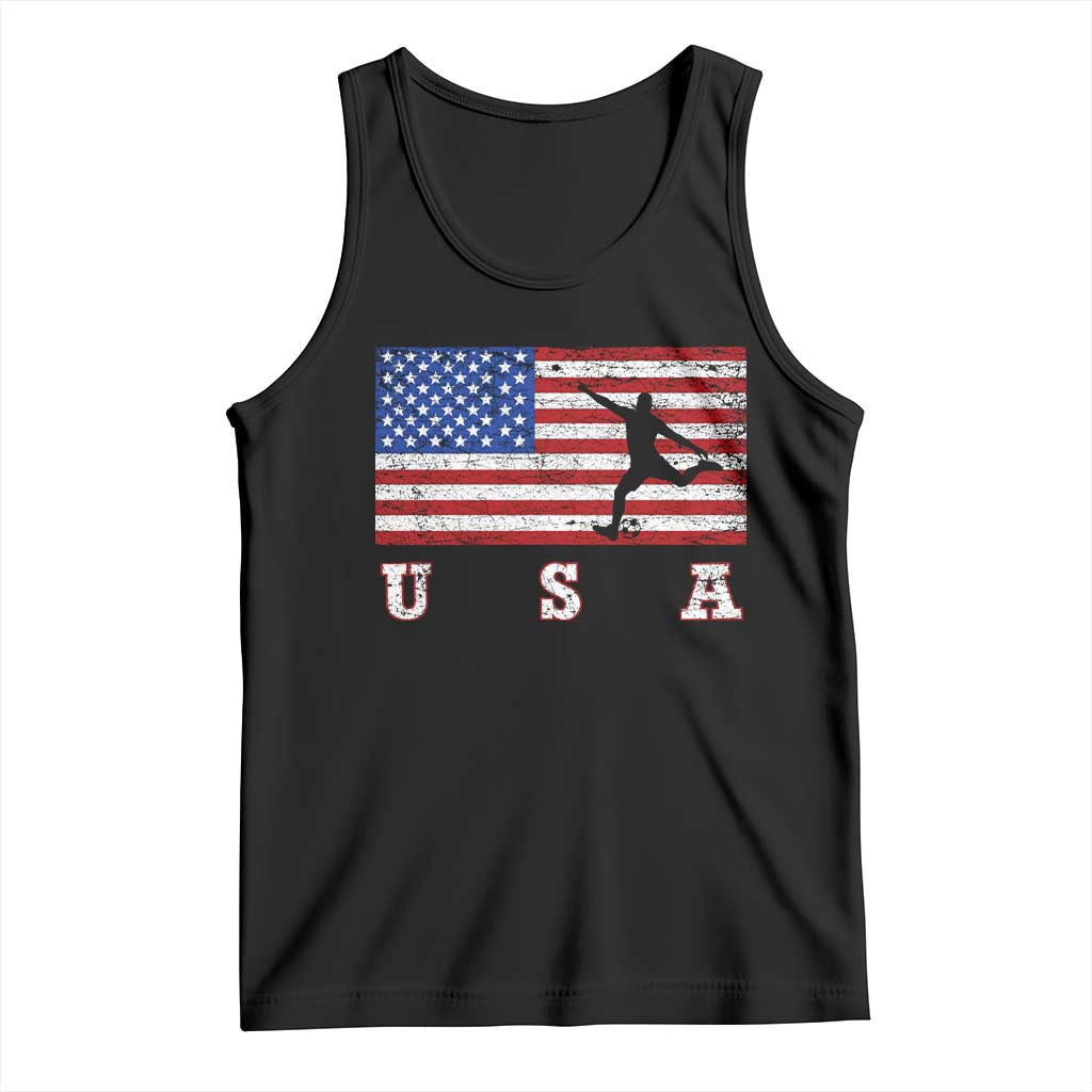 Patriotic Soccer Tank Top USA American Flag Team - Wonder Print Shop