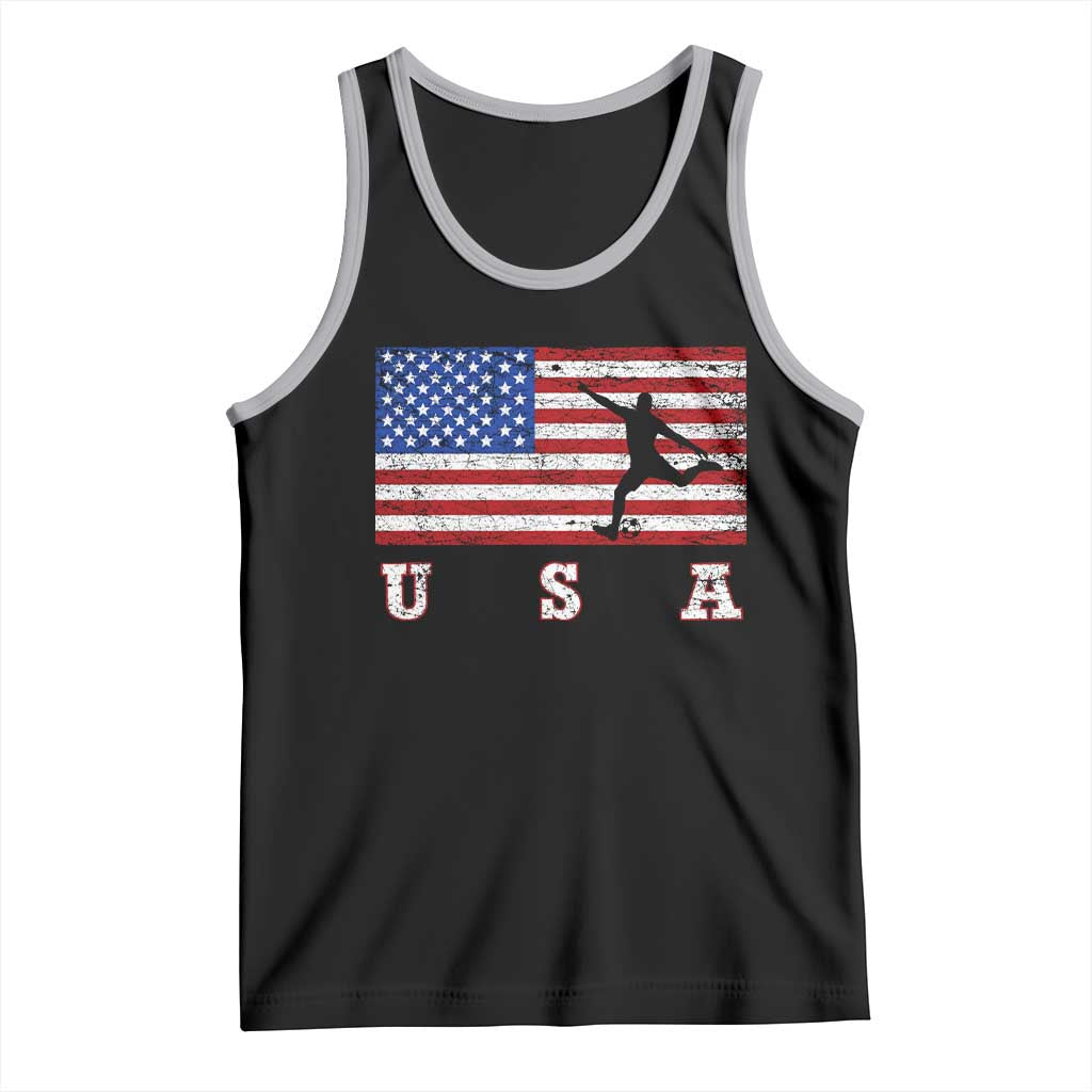 Patriotic Soccer Tank Top USA American Flag Team - Wonder Print Shop