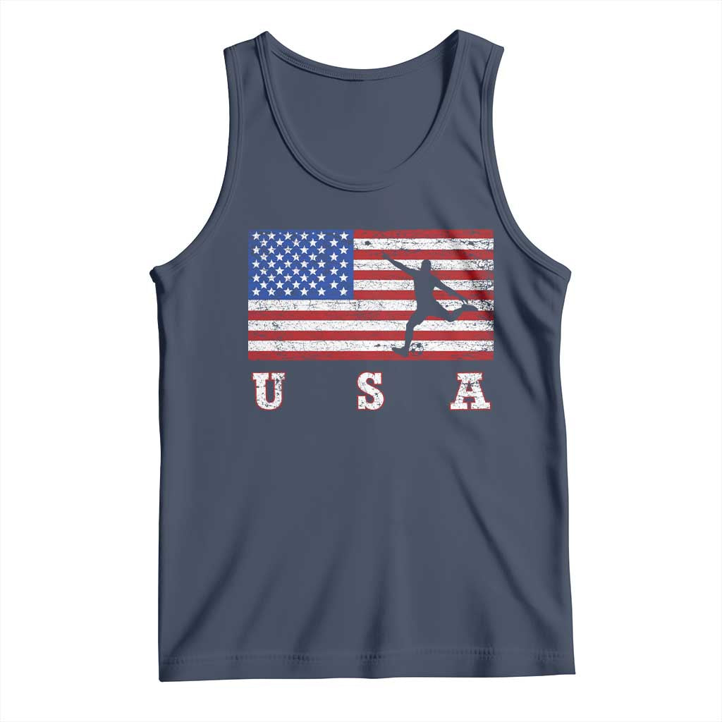 Patriotic Soccer Tank Top USA American Flag Team - Wonder Print Shop