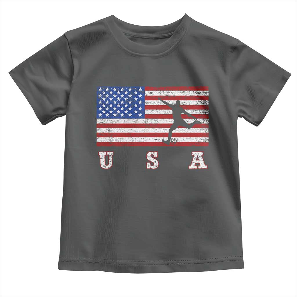 Patriotic Soccer Toddler T Shirt USA American Flag Team - Wonder Print Shop
