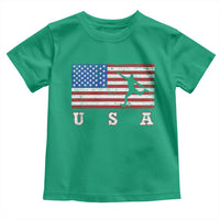 Patriotic Soccer Toddler T Shirt USA American Flag Team - Wonder Print Shop