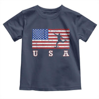 Patriotic Soccer Toddler T Shirt USA American Flag Team - Wonder Print Shop