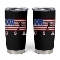 Patriotic Soccer Tumbler Cup USA American Flag Team - Wonder Print Shop