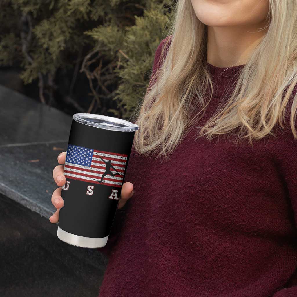 Patriotic Soccer Tumbler Cup USA American Flag Team - Wonder Print Shop