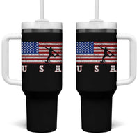 Patriotic Soccer Tumbler With Handle USA American Flag Team - Wonder Print Shop