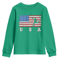 Patriotic Soccer Youth Sweatshirt USA American Flag Team - Wonder Print Shop