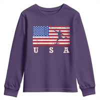 Patriotic Soccer Youth Sweatshirt USA American Flag Team - Wonder Print Shop